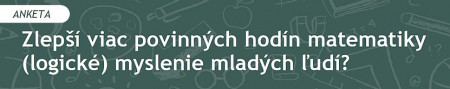 Zlepší viac povinných hodín matematiky (logické) myslenie mladých ľudí? (2020/1)