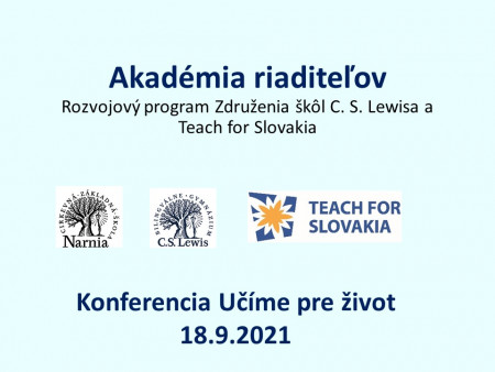 Daniel Bútora: Akadémia riaditeľov 