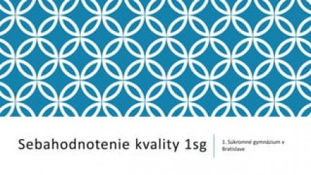 Simon Kľuska, Claudia Hlaváčková, Mária Smreková - Sebahodnotenie školy 1.súkromného gymnázia v Bratislave na Bajkalskej