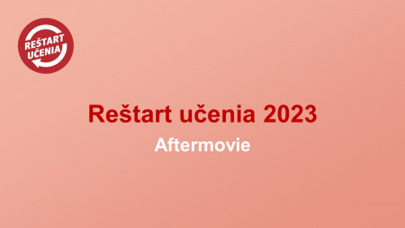Reštart učenia  2023_Aftermovie