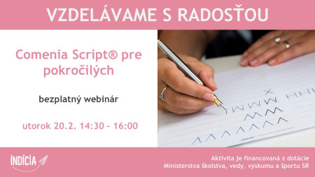 Webinár - Comenia Script® pre pokročilých - 2/2024