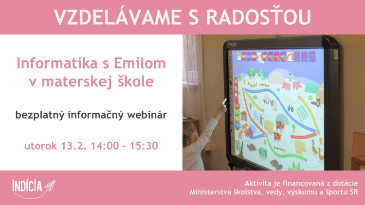 Informačný webinár - Informatika s Emilom pre materské školy - 2/2024