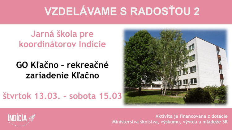 Jarná škola pre koordinátorov Indície 2025